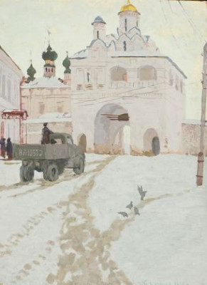 "Покровский монастырь. Суздаль." 1962г.50x69