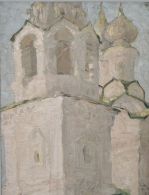 "Звонница Благовещенского монастыря". 1958. Х.,м. 39х29,5. МИХМ