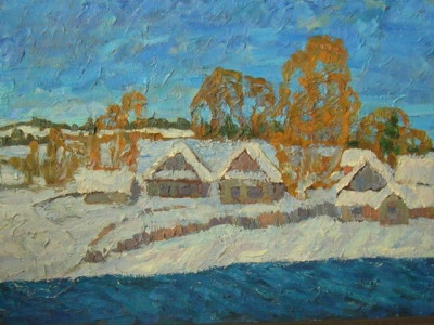 Смирнов.А.М. "Первый снег." х.м. 1995