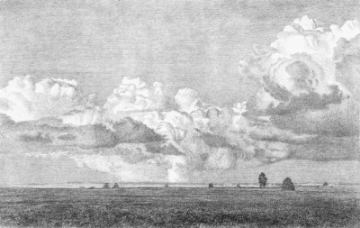 "Летние облака". 1988. Офорт