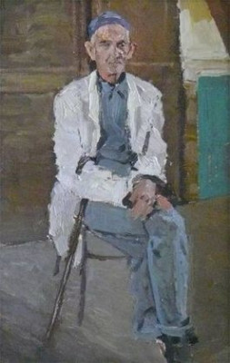 "Портрет художника Зевакина." х.м. 30х40 1961