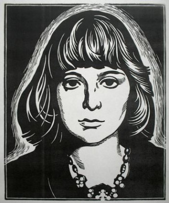 "Марина Цветаева". 1997. Линогравюра.
