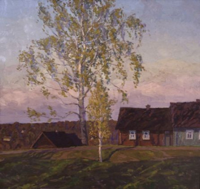Деревня Старое Котчище. 1990. х.м.