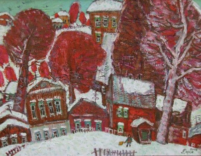 "Первый снег." 2007. Х.,м. 70х90